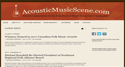 Desktop Screenshot of acousticmusicscene.com