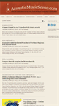 Mobile Screenshot of acousticmusicscene.com