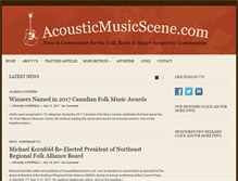 Tablet Screenshot of acousticmusicscene.com